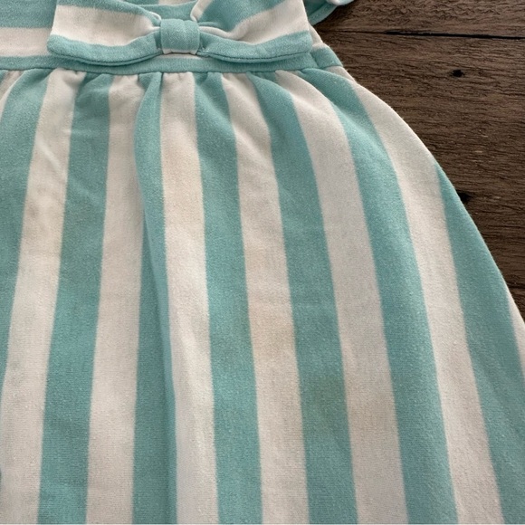 The Name Dropper girls 2T Aqua Stripe Swim Cover Up Dress Sundress beach Pool - Picture 3 of 5